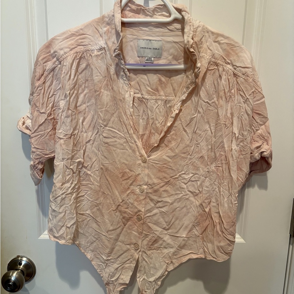 Express front tie shirt